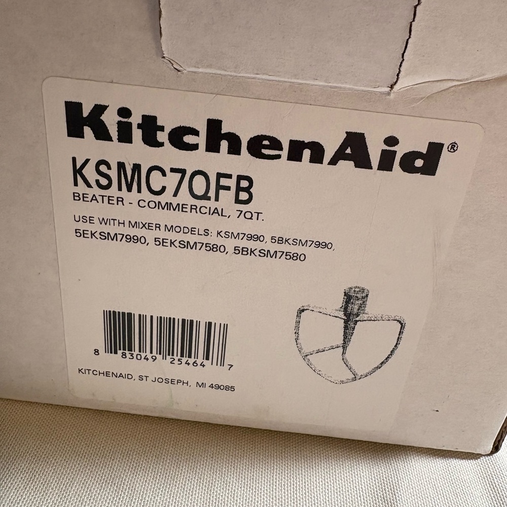 KitchenAid Beater Attachment for 7 Qt Mixers - Picture 2 of 3